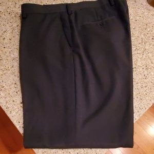 Black Flat Front Dress Slacks